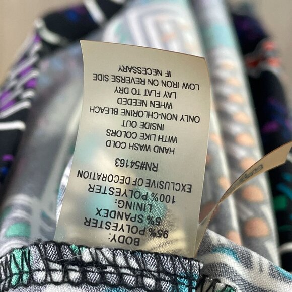 Calvin Klein Womens Plus 3X Sleeveless Chevron Maxi Dress ASO TV - Picture 6 of 12